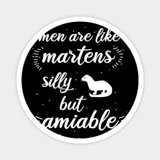 Men martens love motif wild animal ferret Magnet